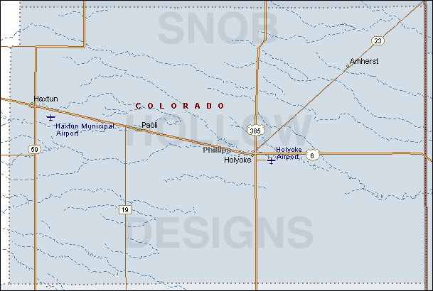Phillips County Colorado map